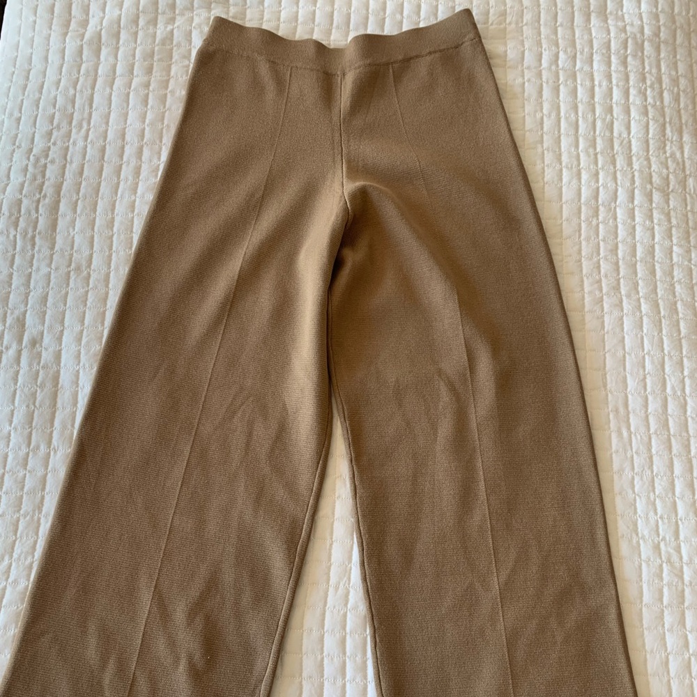 Zara wide knit leg pant